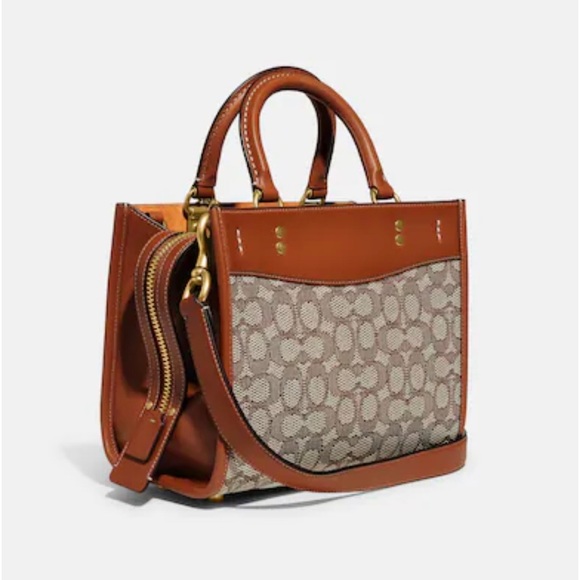 New Coach X Tom Wesselmann Rogue 25 In Signature Textile Jacquard - Picture 3 of 8